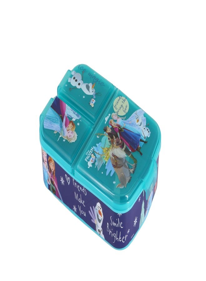 SKi Homeware SKI Homewae Trio 3 Compartment Bento Lunch/Snack Box for Your Kids' School, Picnic, Sports - for Return Gifts or Party Favours- Frozen - Image 2